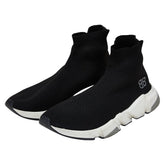 バレンシアガ スピードトレーナー スニーカー サイズ:40 ブラック ホワイト ラバー ファブリック メンズ BALENCIAGA 【中古】